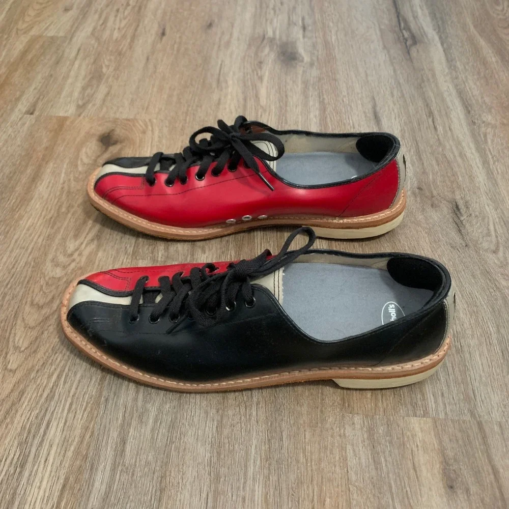 RARE excellent cond vintage 1960s Strike King Brunswick bowling shoes - 10 mens